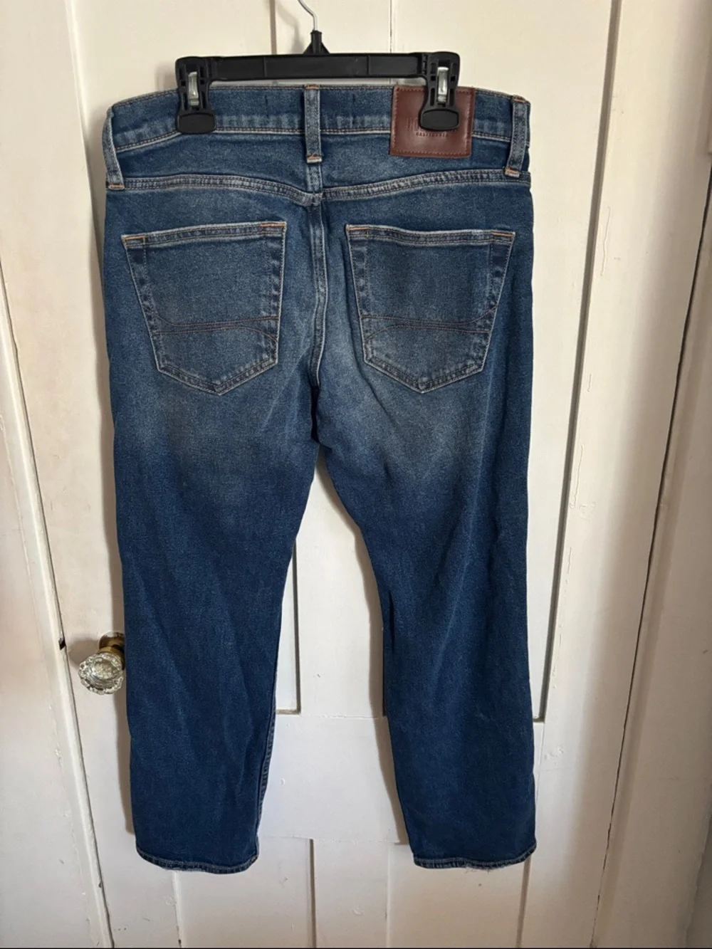 Men’s Hollister Dark Blue Distressed Ripped Jeans